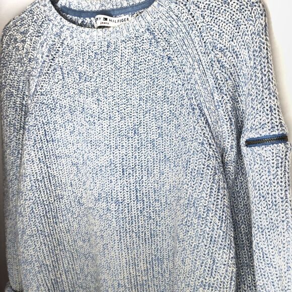 Tommy Hilfiger Light Blue Marled Sweater - Picture 4 of 10